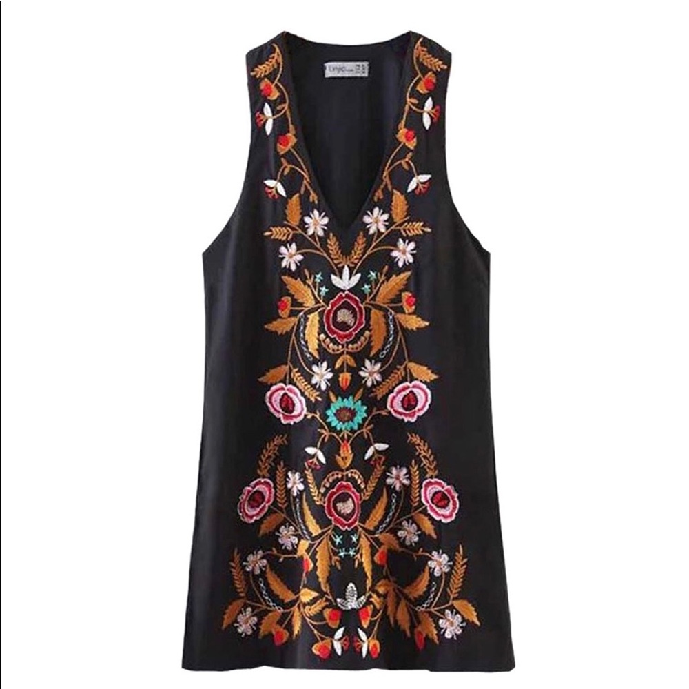 Floral Embroidered Dress
